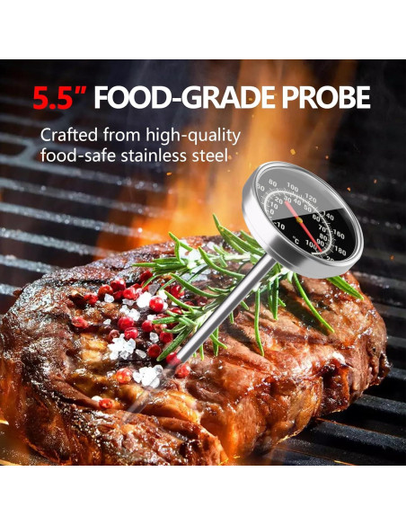 Termómetro de Carne Cxjesin Acero Inoxidable 0 a 100C