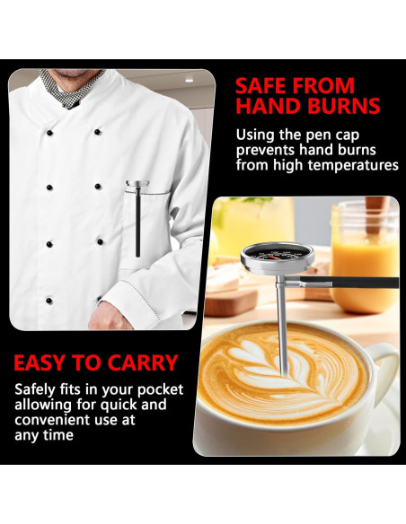 Termómetro de Carne Cxjesin Acero Inoxidable 0 a 100C