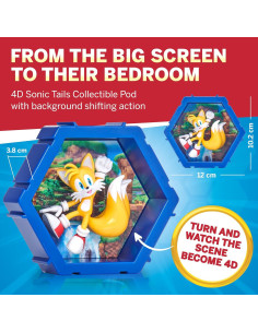 Figura Coleccionable 4D Tails WOW! PODS - Sonic, 91g 2