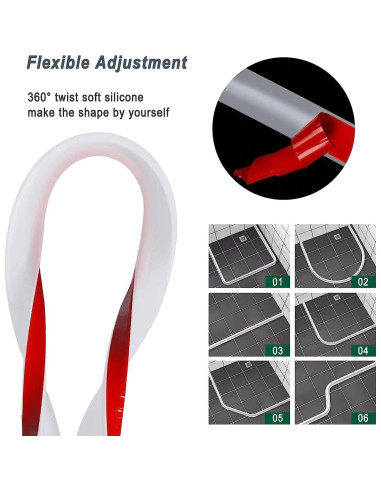 Barrera de Agua SLequipo 67 cm Translúcido para Ducha