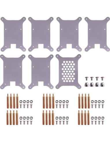 Caja de Clúster GeeekPi 6 Capas para Raspberry Pi 4/3/2 con Disipadores