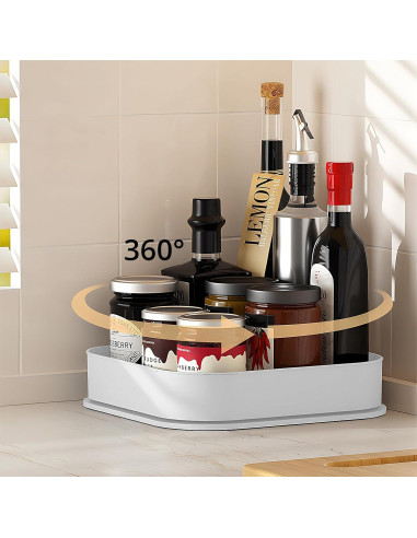 Organizador Giratorio Cuadrado Semlos 23x6 cm para Especias