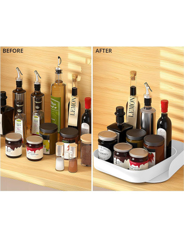 Organizador Giratorio Cuadrado Semlos 23x6 cm para Especias