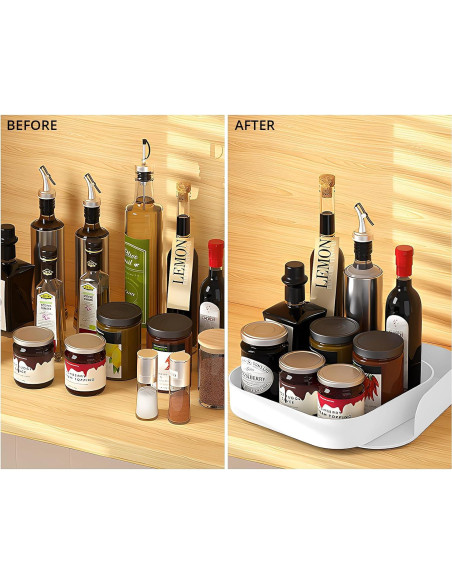 Organizador Giratorio Cuadrado Semlos 23x6 cm para Especias Organizador Giratorio Cuadrado Semlos 23x6 cm para Especias