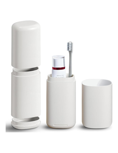 Estuche de Cepillo de Dientes Portátil AIMAIAIMAI Gris 19.8 cm