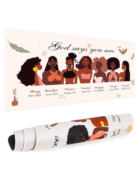 Alfombrilla de Escritorio AFRITEE Negra 80x40 cm Doble Cara