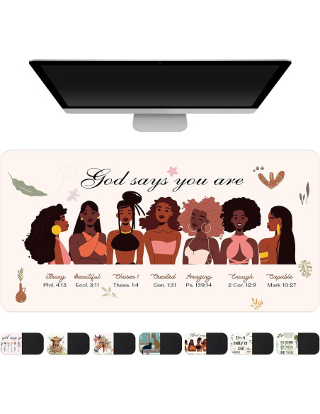 Alfombrilla de Escritorio AFRITEE Negra 80x40 cm Doble Cara