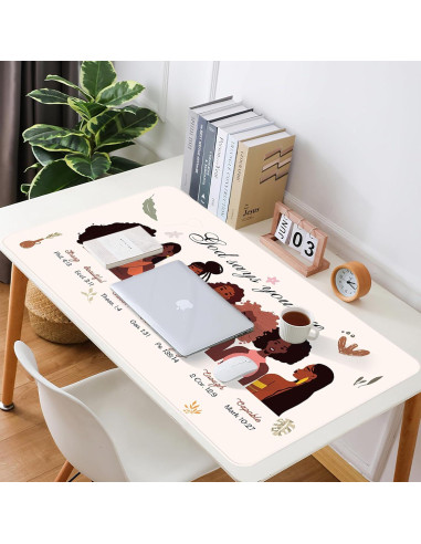 Alfombrilla de Escritorio AFRITEE Negra 80x40 cm Doble Cara