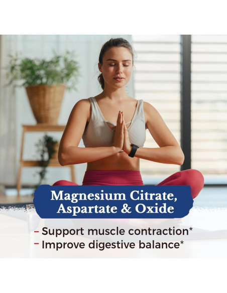 Suplemento Complejo de Magnesio Vitalitown 10 en 1 - 400mg - 90 Cápsulas Suplemento Complejo de Magnesio Vitalitown 10 en 1 - 400mg - 90 Cápsulas