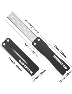 Afiladora de Cuchillos Manual BABOSTOW 400/1000 Granos Plegable 2