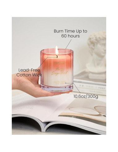 Vela Aromática M&SENSE Mango y Fruta del Dragón 300g Cera Soja