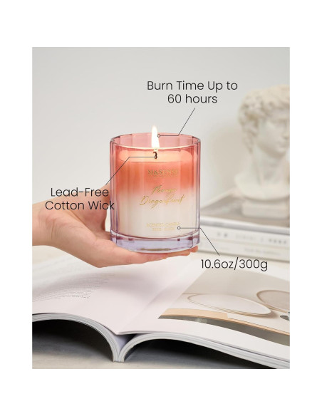 Vela Aromática M&SENSE Mango y Fruta del Dragón 300g Cera Soja Vela Aromática M&SENSE Mango y Fruta del Dragón 300g Cera Soja