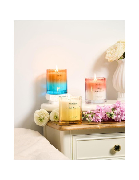 Vela Aromática M&SENSE Mango y Fruta del Dragón 300g Cera Soja Vela Aromática M&SENSE Mango y Fruta del Dragón 300g Cera Soja