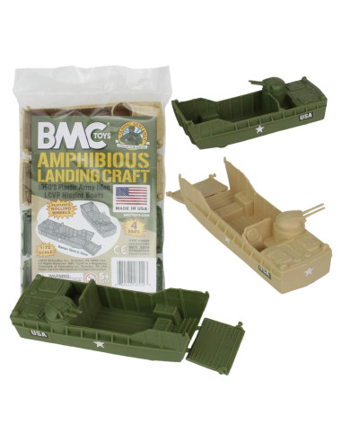 BMC Classic Landing Craft 4pc Tan y Verde Oliva 15 cm