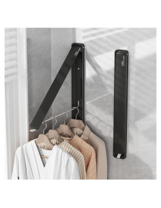 Estante Plegable para Secar Ropa Dancrul Negro 27.2 kg