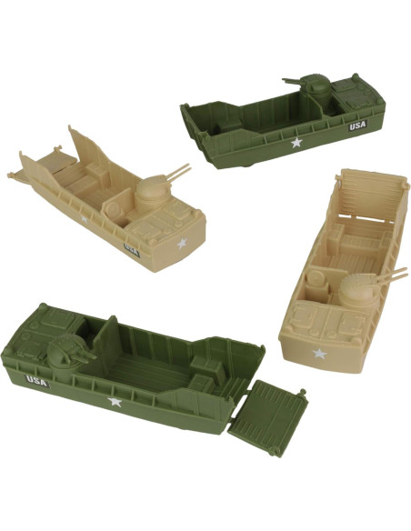 BMC Classic Landing Craft 4pc Tan y Verde Oliva 15 cm