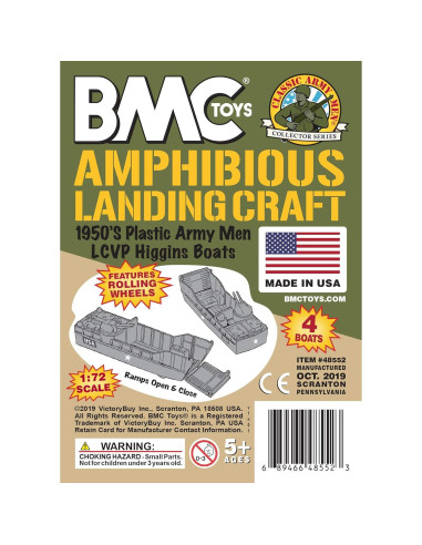 BMC Classic Landing Craft 4pc Tan y Verde Oliva 15 cm