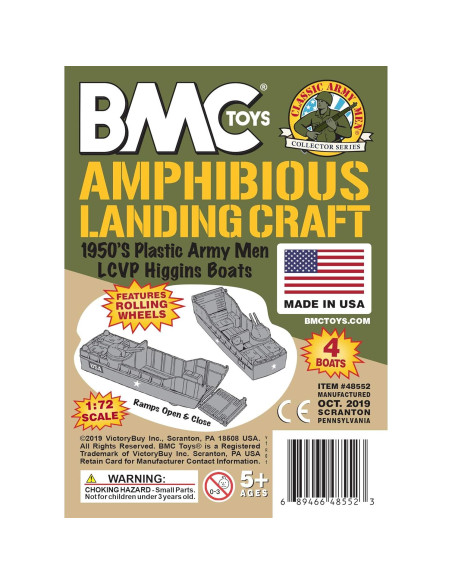 BMC Classic Landing Craft 4pc Tan y Verde Oliva 15 cm