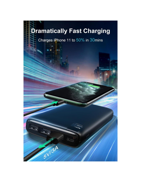 Banco de Energía IXNINE 26800mAh Cargador Portátil Negro