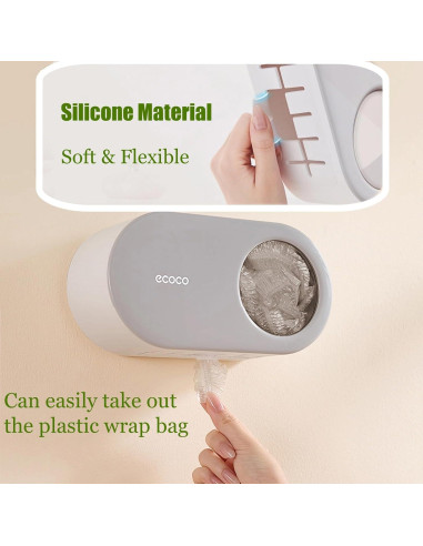 Caja dispensadora de almacenamiento LORVOR con 100 cubiertas elásticas