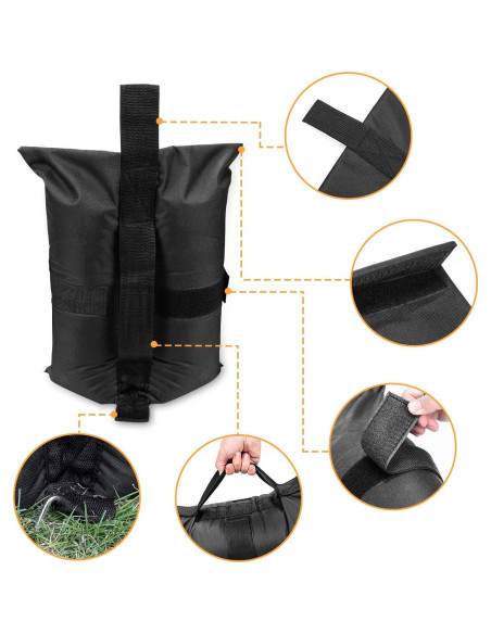Bolsas de peso para toldo 600D Premium 4Pcs 11.34 kg cada una
