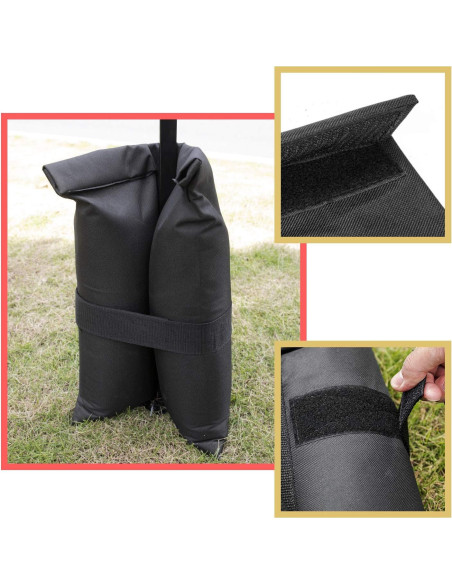 Bolsas de peso para toldo 600D Premium 4Pcs 11.34 kg cada una