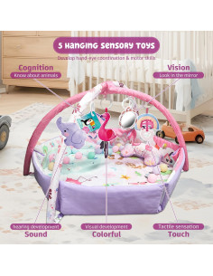 Alfombra de Actividad 7 en 1 Morabloomy 110x110 cm 2