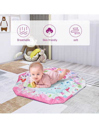 Alfombra de Actividad 7 en 1 Morabloomy 110x110 cm