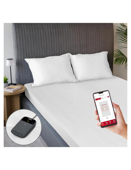 Protector de colchón calefaccionado Sunbeam individual 99x191 cm