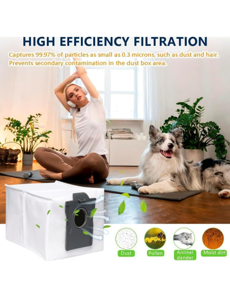 Paquete de 6 Bolsas de Polvo Genérico 3L para Aspiradoras Dreame