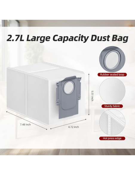 21 Piezas Repuesto Walntec para Aspiradora Roborock Qrevo