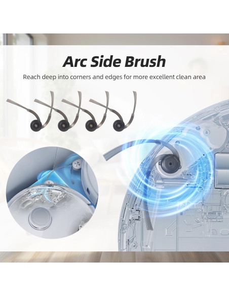 21 Piezas Repuesto Walntec para Aspiradora Roborock Qrevo