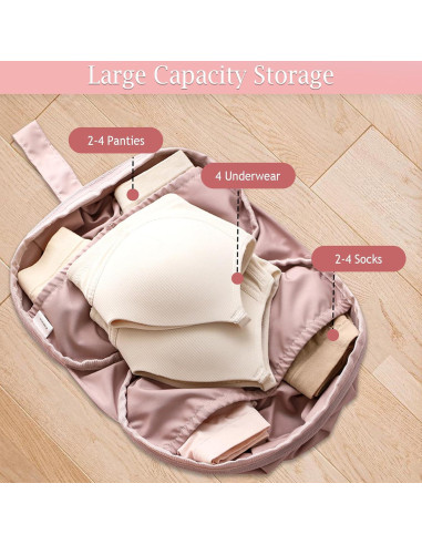 Cubo de Empaque Iensen Rosa 21x18x11 cm para Ropa Interior