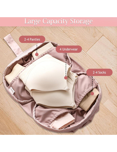 Cubo de Empaque Iensen Rosa 21x18x11 cm para Ropa Interior