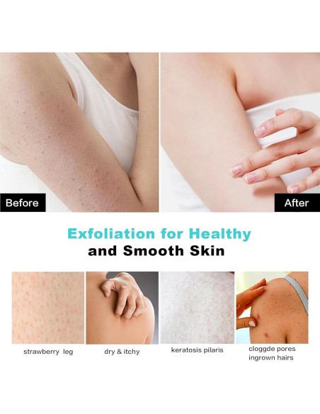 Guante Exfoliante Lusilushy Verde Doble Cara para Ducha