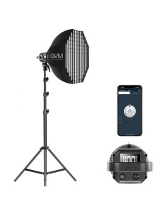 Kit de Iluminación Fotográfica GVM 80W con Softbox 60cm