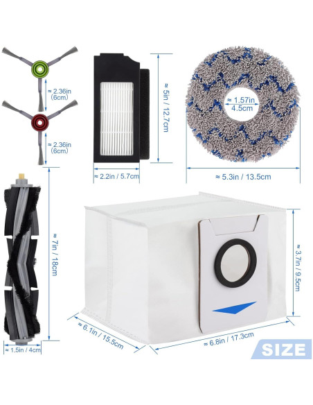 Kit de Repuesto ECOVACS DEEBOT X1 Turbo Accesorios