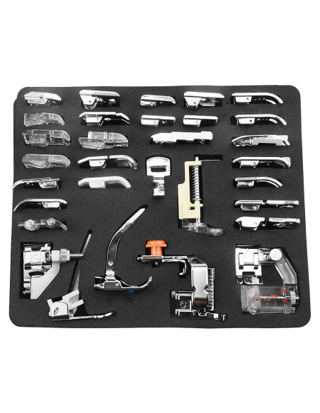 Juego de 32 Piezas de Prensatelas TOVOT para Máquina de Coser