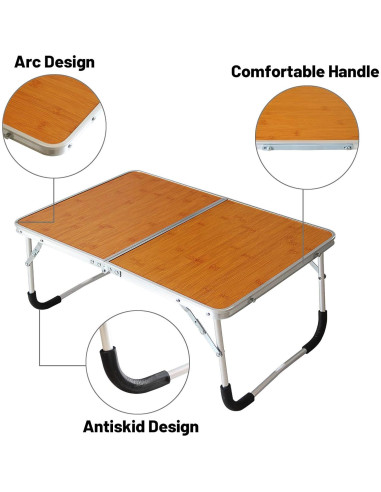 Mesa Plegable para Laptop Jucaifu con Compartimento Interno