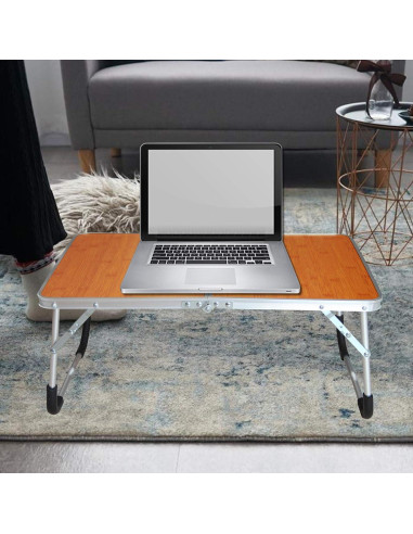 Mesa Plegable para Laptop Jucaifu con Compartimento Interno