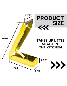 Triturador de Latas Chambridge Amarillo Montado en Pared 2
