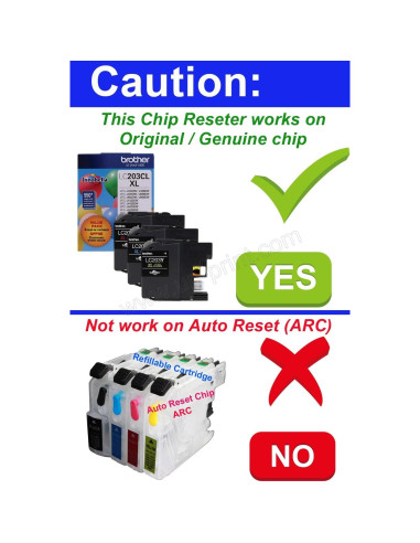 Resetador de Chip Brother LC201 LC203 LC205 USB 32g
