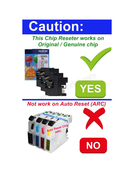 Resetador de Chip Brother LC201 LC203 LC205 USB 32g