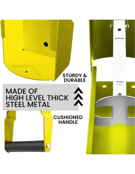 Triturador de Latas Chambridge Amarillo Montado en Pared