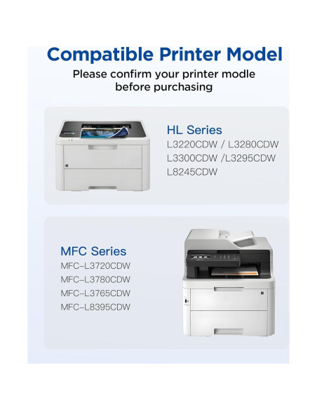 Cartucho de Tóner TN229XL Timink para Brother - 4 Pack