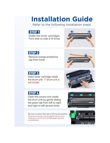 Cartucho de Tóner TN229XL Timink para Brother - 4 Pack