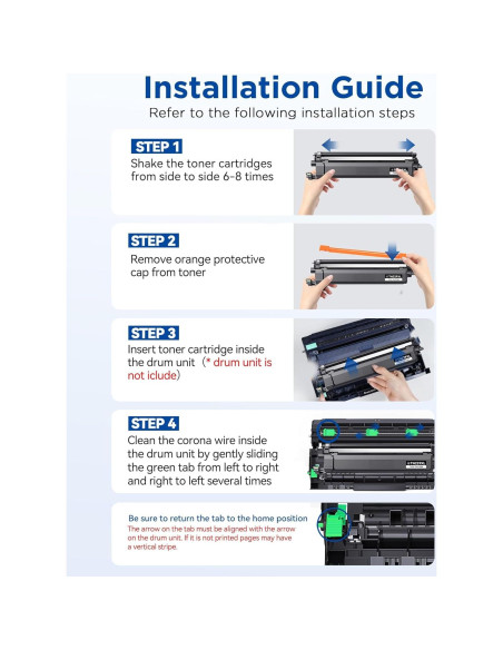 Cartucho de Tóner TN229XL Timink para Brother - 4 Pack
