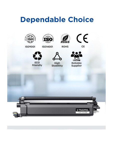 Cartucho de Tóner TN229XL Timink para Brother - 4 Pack