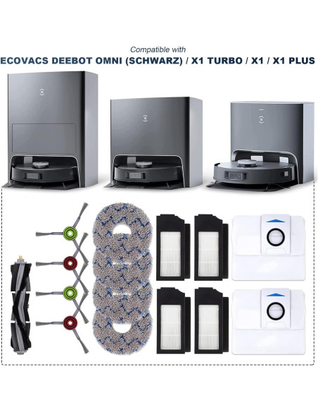 Kit de Repuesto ECOVACS DEEBOT X1 Turbo Accesorios