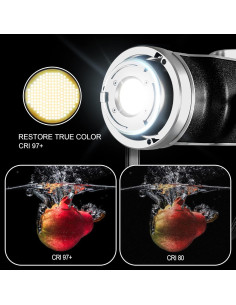 Kit de Luz de Video RGB GVM 200W LED Bi-Color con Softbox 66cm 2